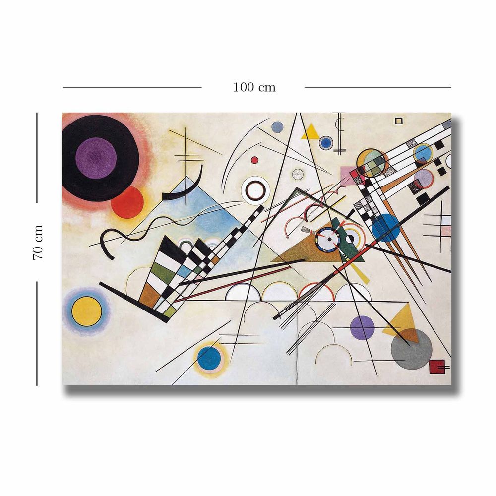 Višebojna dekorativna slika "Kandinski ritam"na platnu slika 3