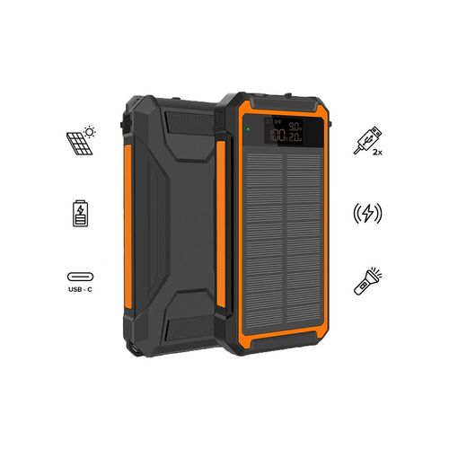 Manta dodatna baterija SOLARNA, 20000MAh, 20W, QC3, USB-C, 2xUSB, crni MPB2001S slika 7