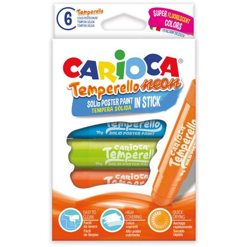 Carioca tempera u stiku neon, pak 1/6 slika 1