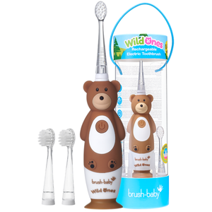 Brush-Baby Dječija punjiva električna četkica WildOnes - Medo