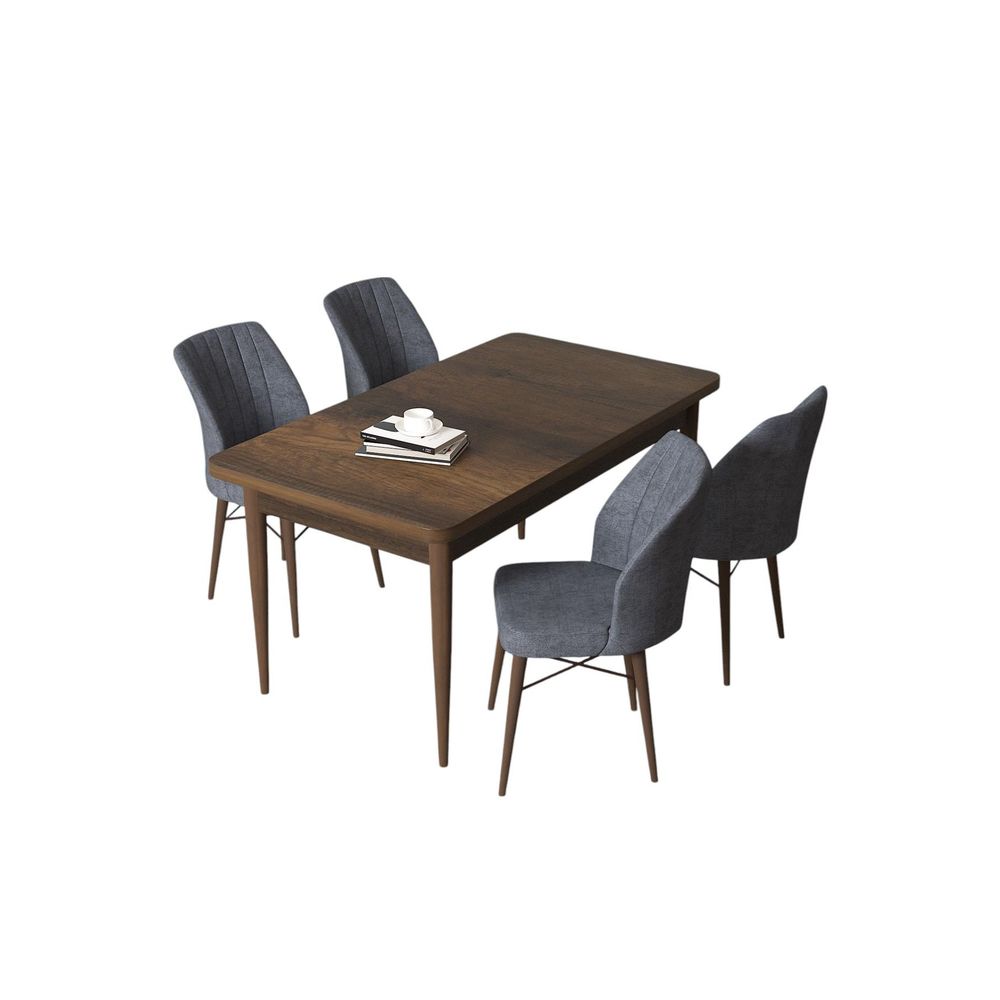 Arp - Baroque, Fume Baroque Set Trpezarijskog Stola i Stolica (5 Komada) slika 2