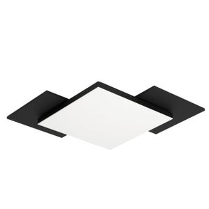 Eglo stropna/zidna LED rasvjeta 'TAMURIA' - 12W, 285x285mm, drvo/crna/bijela