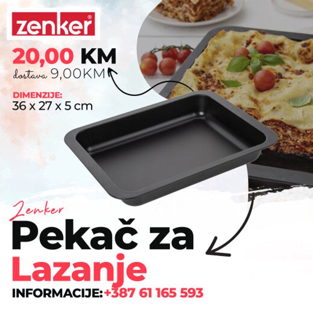 Pekac za lazanje 36x27X5 cm ZENKER slika 1