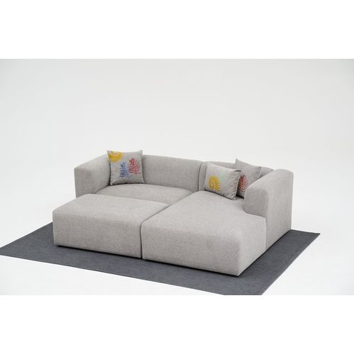 Atelier Del Sofa Kutna garnitura, Linden Mini Right - Light Grey slika 3