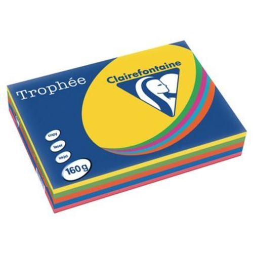 Clairefontaine papir Trophee intenziv mix (5 boja) A4/160gr 1/250 slika 1