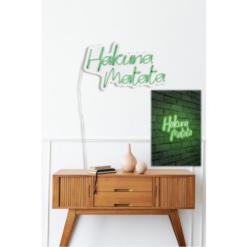 Hakuna Matata - Green Green Decorative Plastic Led Lighting slika 4