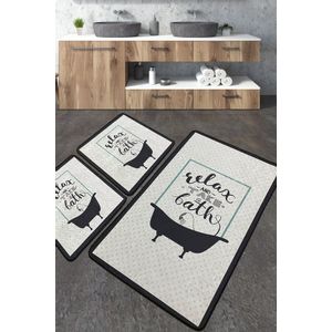 Take A Bath Multicolor Bathmat Set (3 Pieces)