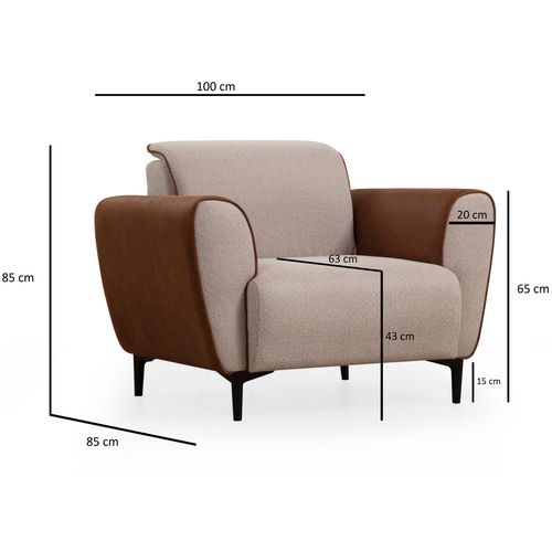 Aren - Beige Beige
Cinnamon 1-Seat Sofa slika 13