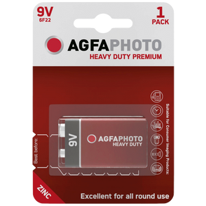 Agfa Zinc baterije, 6F22, 9 V, blister 1 kom. - 9V B1