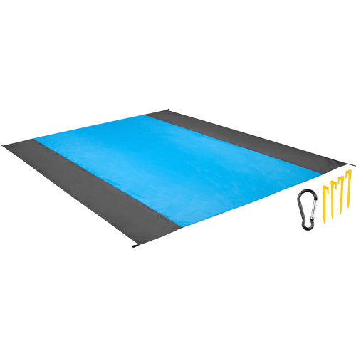 Tracer Prostirka za plažu, 200 x 210 cm, plava/crna slika 1