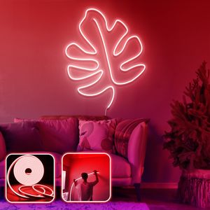 Leaf - Large - Red Red Decorative Wall Led Lighting