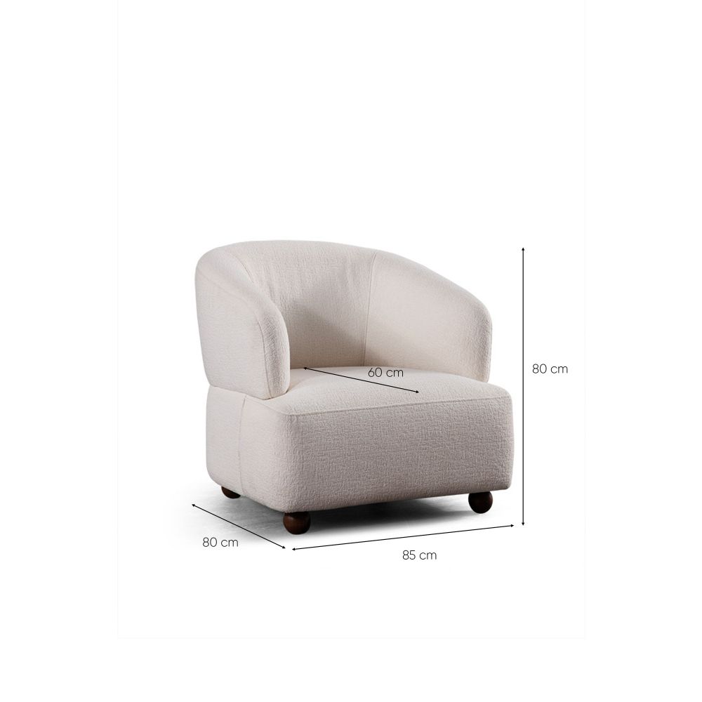 Wing Chair Rena - Bijela slika 6