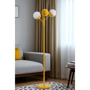 Opviq Podna lampa 340, bijela, senf