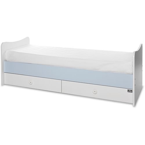 LORELLI MAXI PLUS Modularni krevetić 4in1 s Mehanizmom Ljuljanja White/baby blue 160x70 cm slika 11