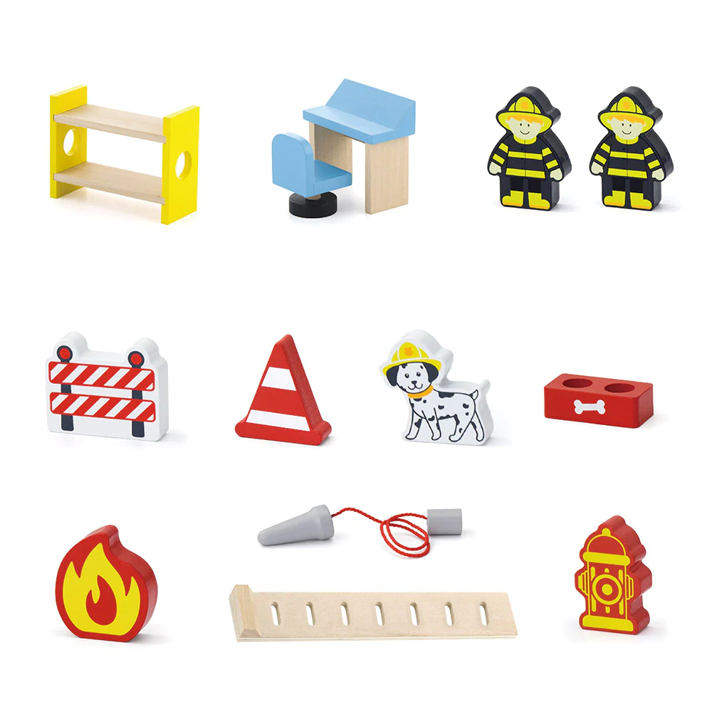 Viga Drvena vatrogasna stanica sa dodacima Fire Station slika 4