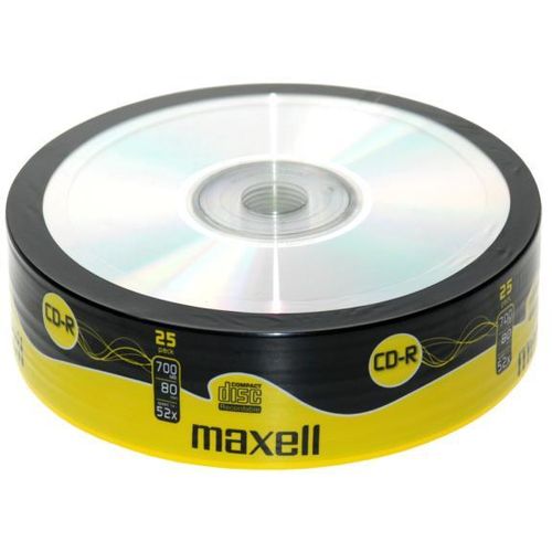 Maxell CD-R 52x, 700MB 25 kom shrink slika 1