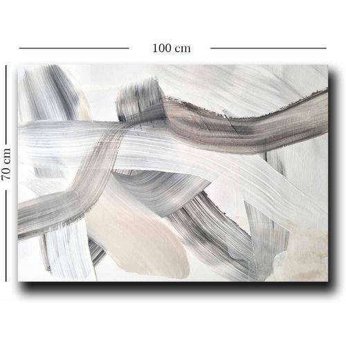 Wallity 70100NISC-046 Beige
White
Black Decorative Canvas Painting slika 2