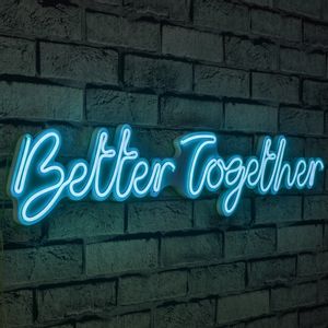 Better Together - Blue Blue Decorative Plastic Led Lighting