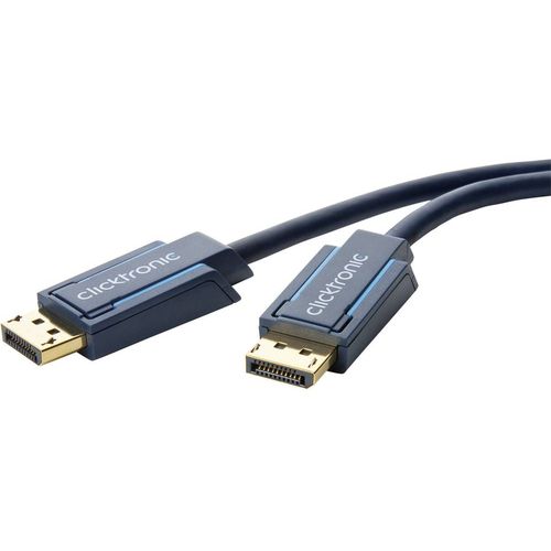 DisplayPort priključni kabel clicktronic [1x DisplayPort utikač &lt;=&gt; 1x DisplayPort utikač] 1 m plava 3840 x 2160 piksela slika 1