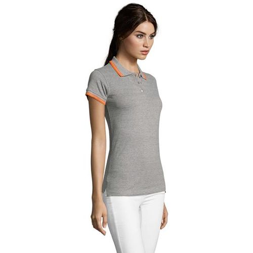 PASADENA WOMEN ženska polo majica sa kratkim rukavima - Grey melange, S  slika 2