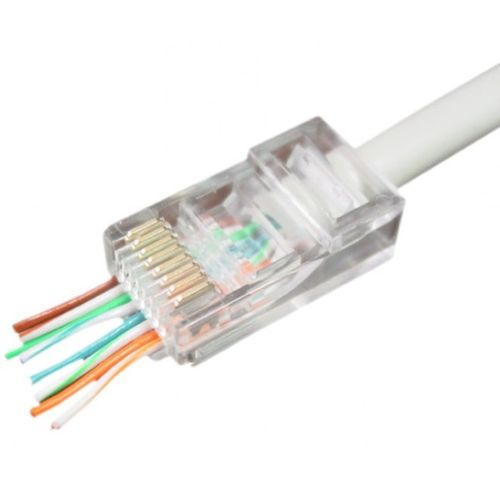 LC-PTU-01/100 Gembird Universal pass-through modular CAT5 UTP plug 8P8C, 100u pak /CENA PO PAKOVANJU slika 3