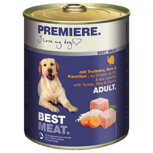 Premiere Dog Best Meat Adult Ćuretina i Povrće, 800g konzerva