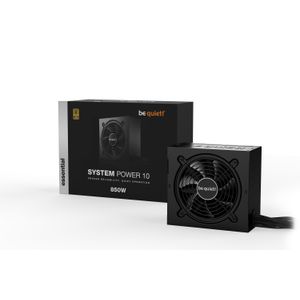 be quiet! BN330 SYSTEM POWER 10 850W, 80 PLUS Gold efficiency (up to 93.4%), Silence-optimized 120mm be quiet! fan reduces system noise