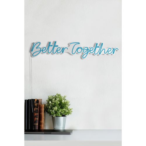 Wallity Ukrasna plastična LED rasvjeta, Better Together - Blue slika 13