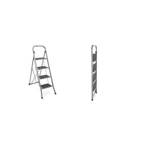 VonHaus folding 4-shelf steel ladder slika 2