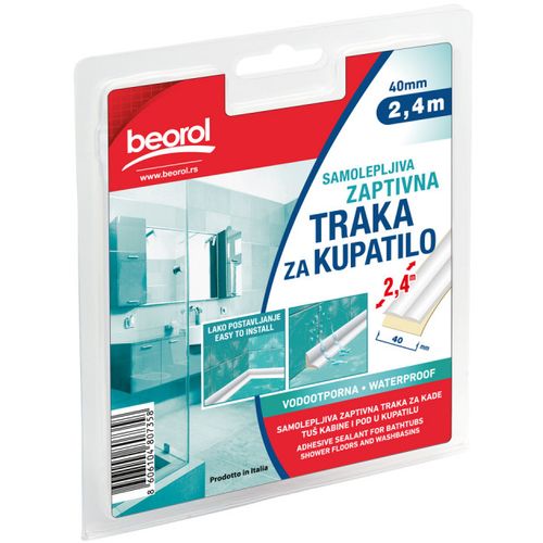 Beorol Samolepljiva zaptivna traka za kupatilo 40mm x 2.4m slika 2