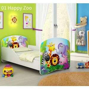 Dječji krevet ACMA s motivom 140x70 cm 01-zoo