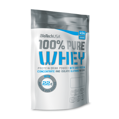 BioTech USA 100% Pure Whey 454 g Lešnik slika 1