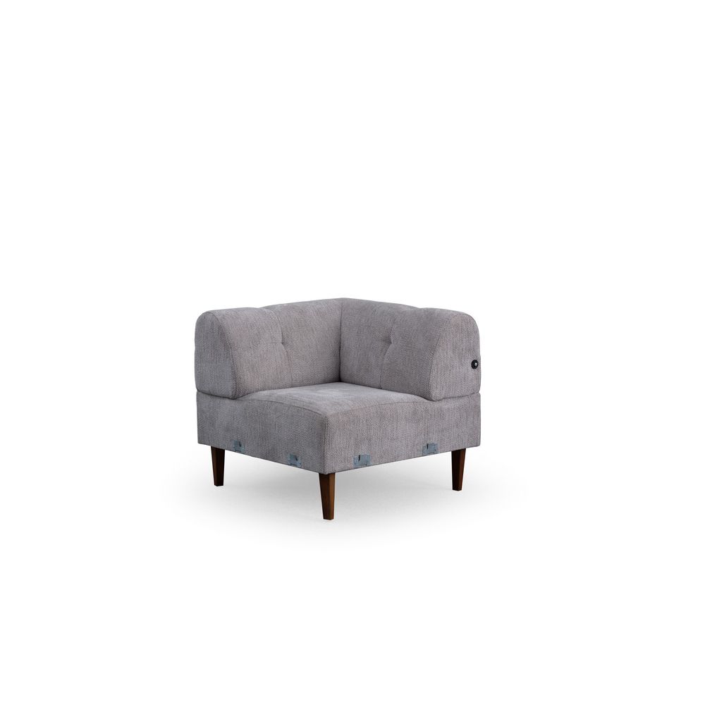 Athena Corner L2-C-3R - Svijetlosiva Ugaona Sofa slika 7