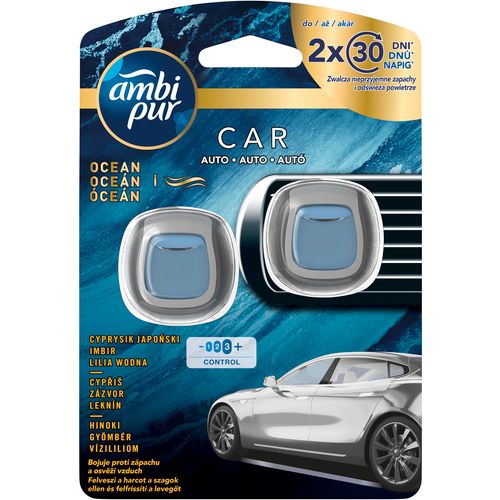 Ambi Pur osvježivač za auto ocean 2x2ml slika 1