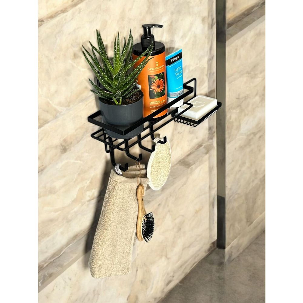 Organizator za kupatilo WB044-B u crnoj boji slika 4