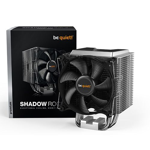 be quiet! BK004 Shadow Rock 3 [with LGA-1700 Mounting Kit], Impressive cooling performance of 190W TDP, Decoupled Shadow Wings 2 120mm PWM high-speed fan 24.4dB(A) slika 3