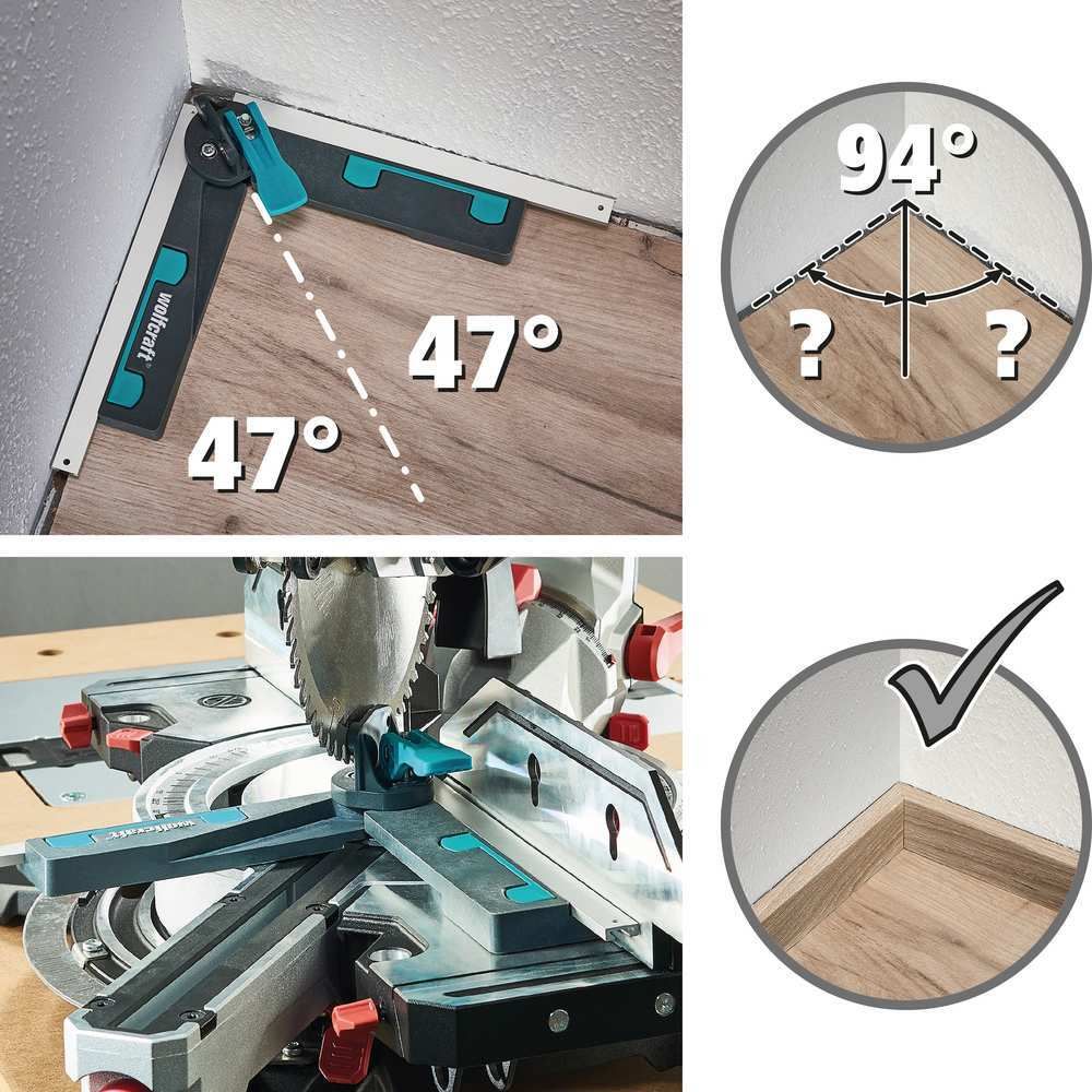 Wolfcraft Kutomjer Za Preklopne i Nagibne Pile 30 - 180* - 6957000 slika 15