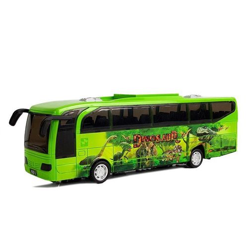 Zeleni autobus safari s dinosaurima slika 2