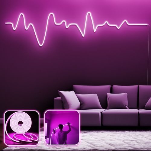 Opviq dekorativna zidna led svjetiljka, Gamer Adrenaline - XL - Pink slika 2
