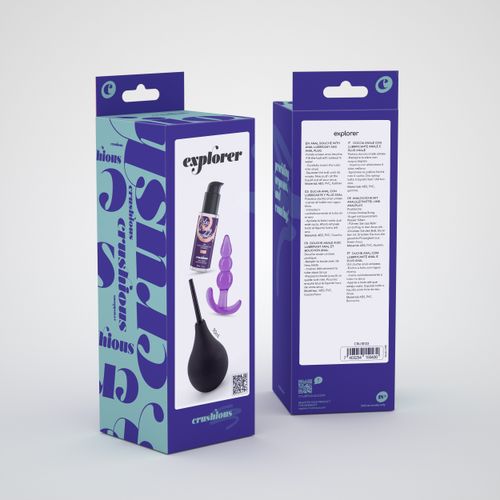 CRUSHIOUS EXPLORER ANAL DOUCHE 90ML WITH ANAL LUBRICANT 50ML AND THE PLUNGER ANAL PLUG slika 10