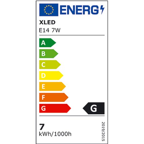 XLED E14 7W,P45 TB LED Sijalica 3000K,560Lm,P45,Mini,220V,Toplo Bela slika 2