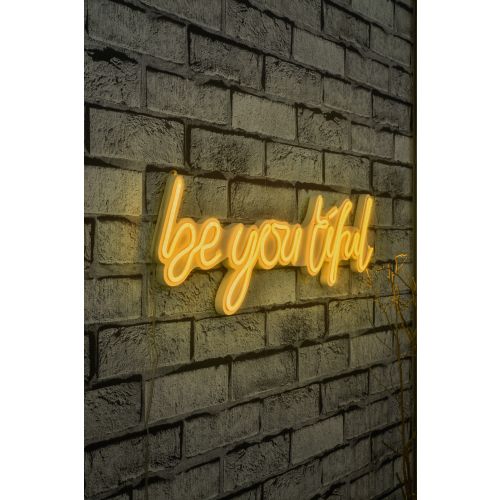 Wallity Ukrasna plastična LED rasvjeta, Be you tiful - Yellow slika 9