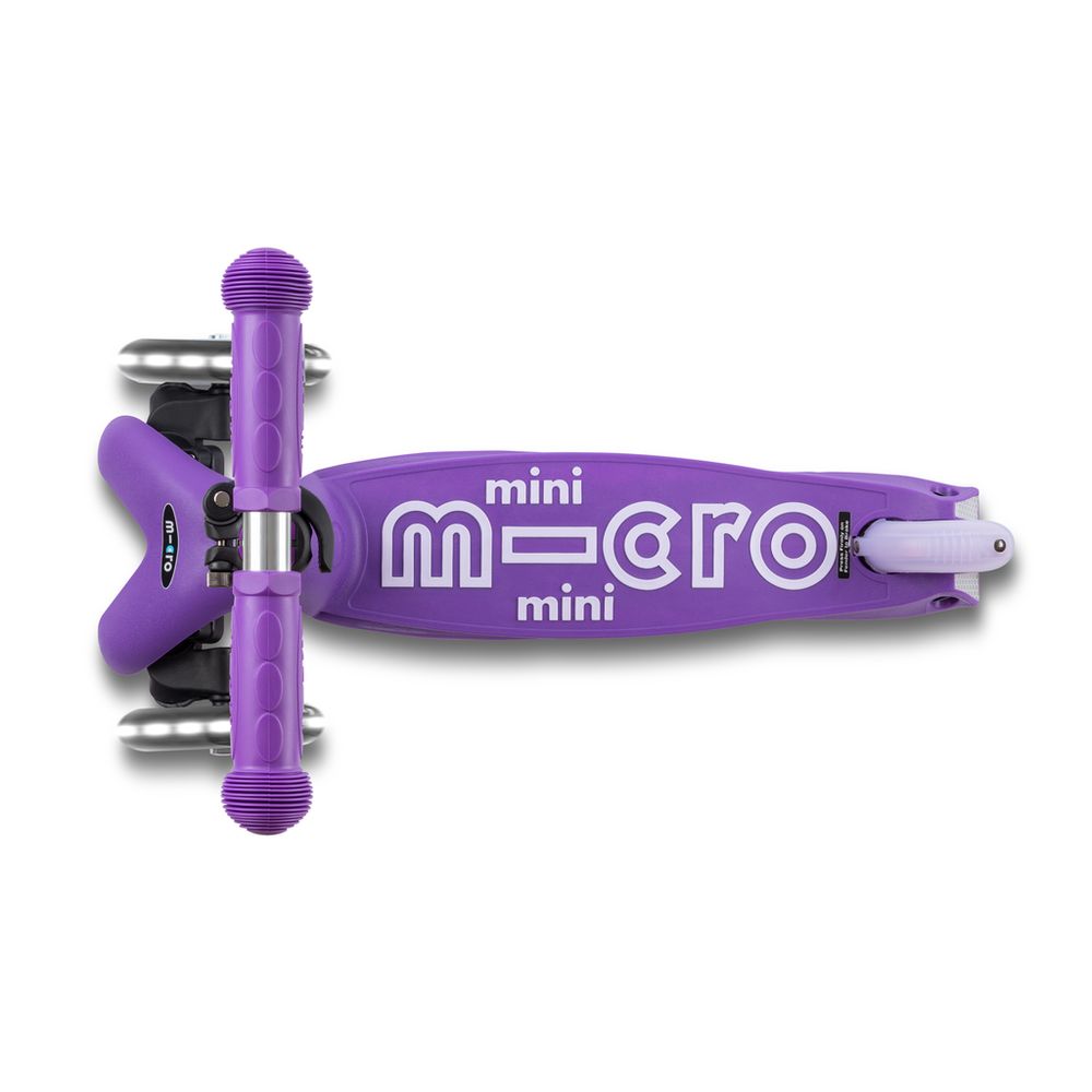 Micro Romobil Mini Deluxe Sklopivi LED, Ljubičasti slika 5
