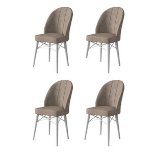 Ritim - Set bijelih stolica za cappuccino (4 komada)