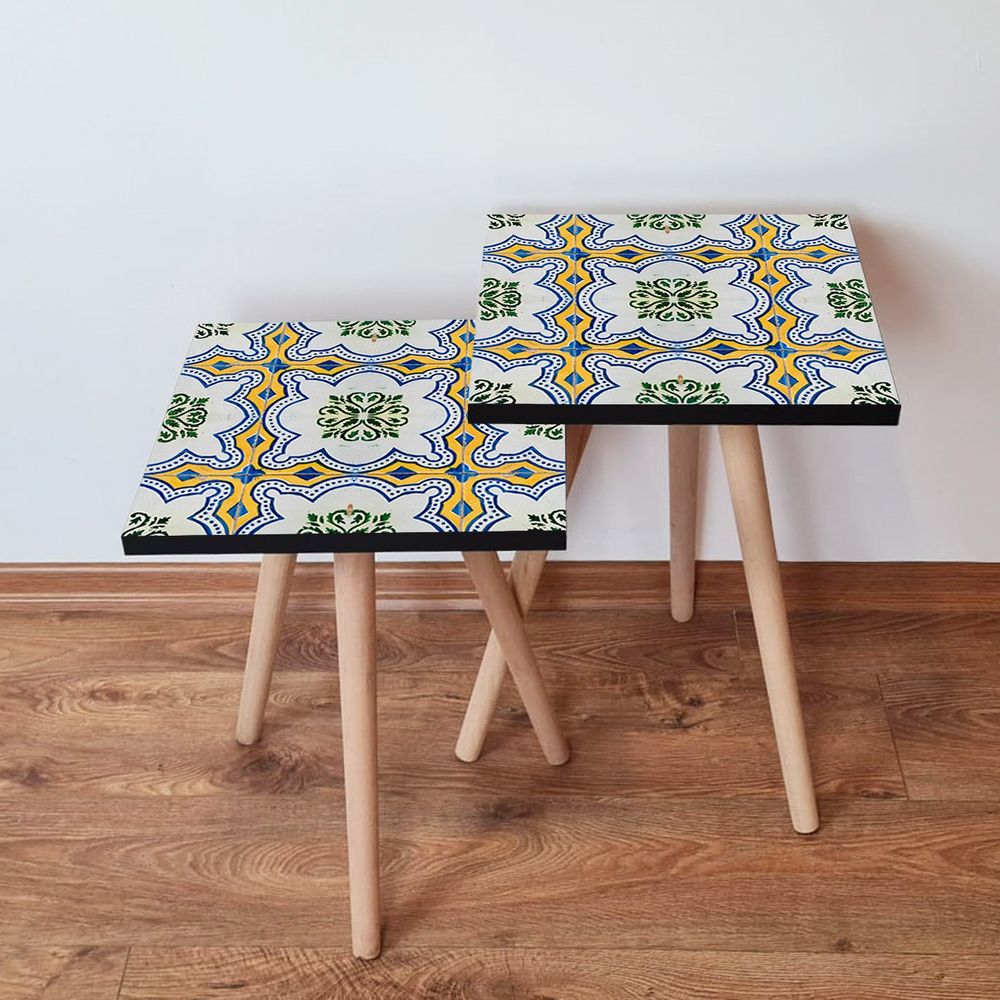 Nesting stolovi 2Shp30 - (2 komada) - boje: višebojno slika 1