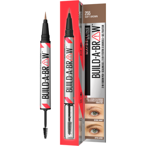 Maybelline New York Build-A-Brow 2 u 1 olovka za obrve i gel za fiksiranje 255 soft brown​ slika 5