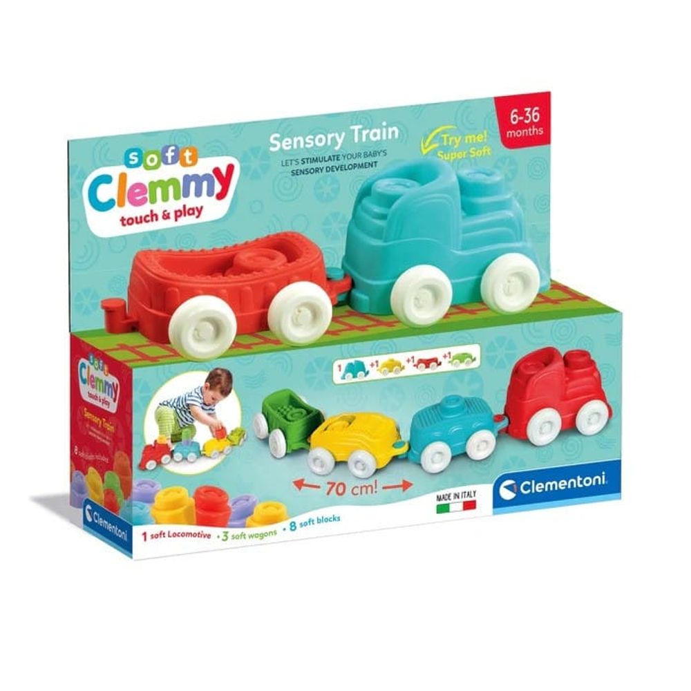 Clementoni CL17961 Soft Clemmy Vozić sa kockama slika 3