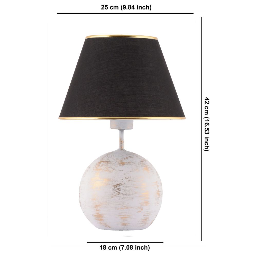 Lampa za sto Balloon - Crna, Bijela i Zlatna slika 6