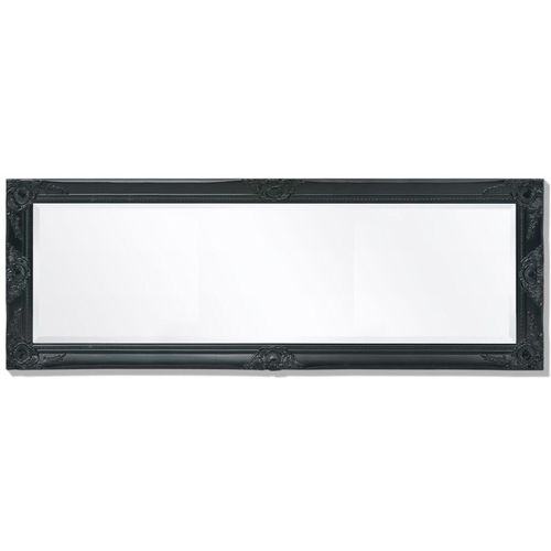 Zidno Ogledalo Barokni stil 140x50 cm Crna boja slika 6