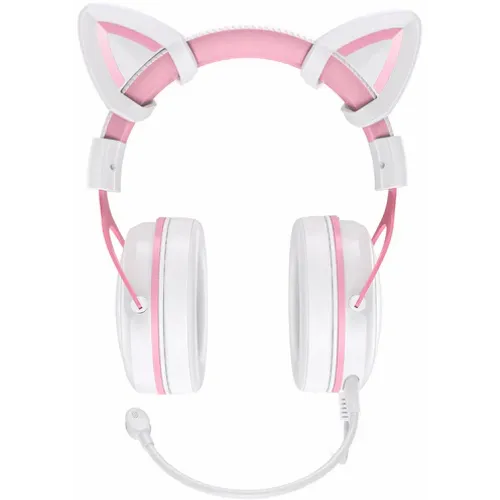 Onikuma X10 Cat Ears Stereo Noise Cancellation Gaming Headset (Pink) slika 3